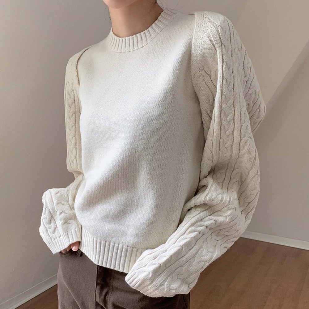 Cable Knit Bolero Set